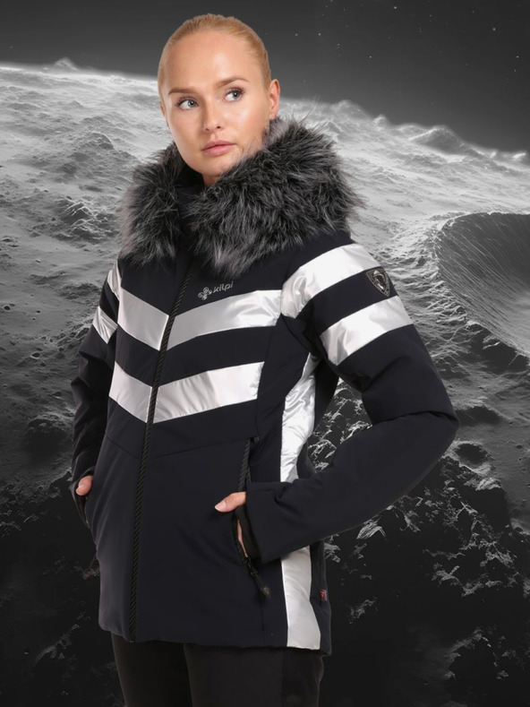 Kilpi Černá dámská luxusní lyžařská bunda Kilpi LTD ASTER-W