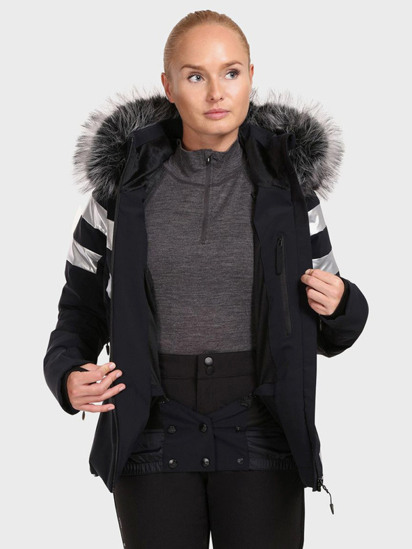 Kilpi Černá dámská luxusní lyžařská bunda Kilpi LTD ASTER-W
