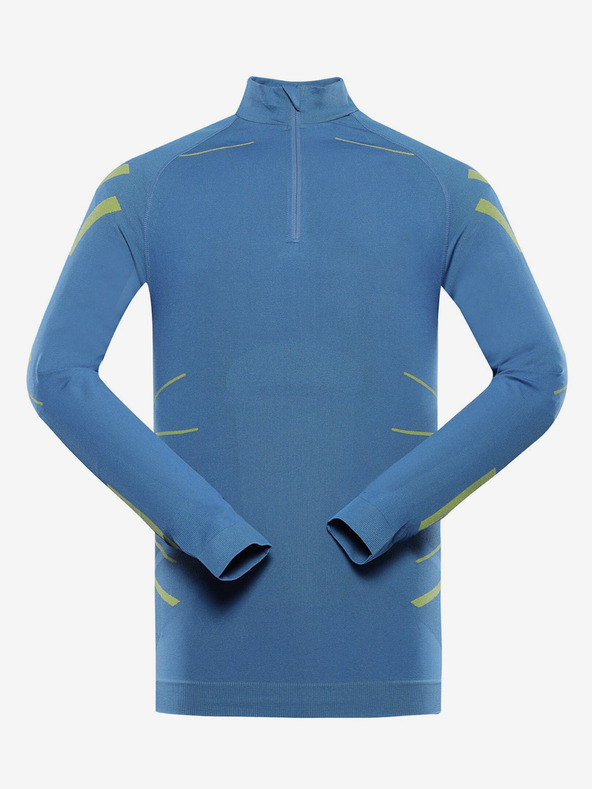ALPINE PRO Modré pánské funkční tričko ALPINE PRO Seam