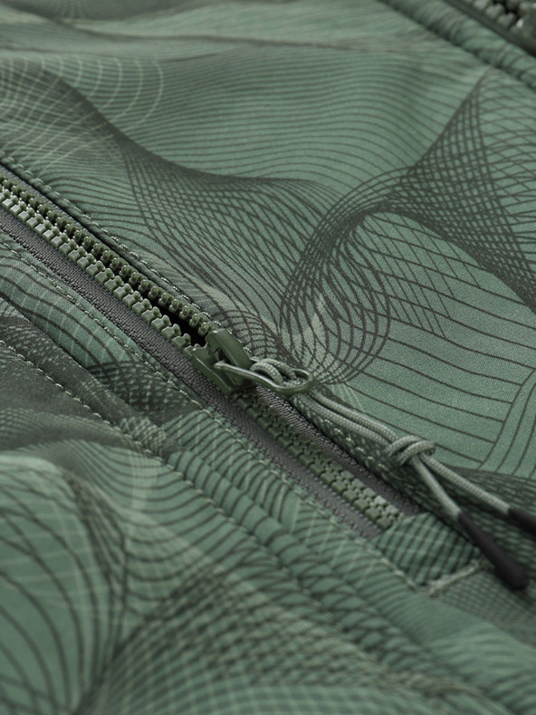 ALPINE PRO Tmavě zelená dětská softshellová bunda ALPINE PRO Hooro