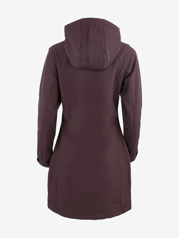 ALPINE PRO Hnědý dámský softshellový kabát ALPINE PRO Esera