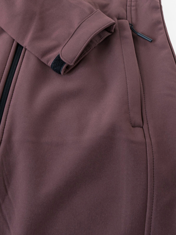 ALPINE PRO Hnědý dámský softshellový kabát ALPINE PRO Esera