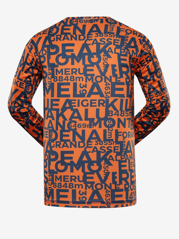 ALPINE PRO Oranžové pánské funkční tričko ALPINE PRO Lous