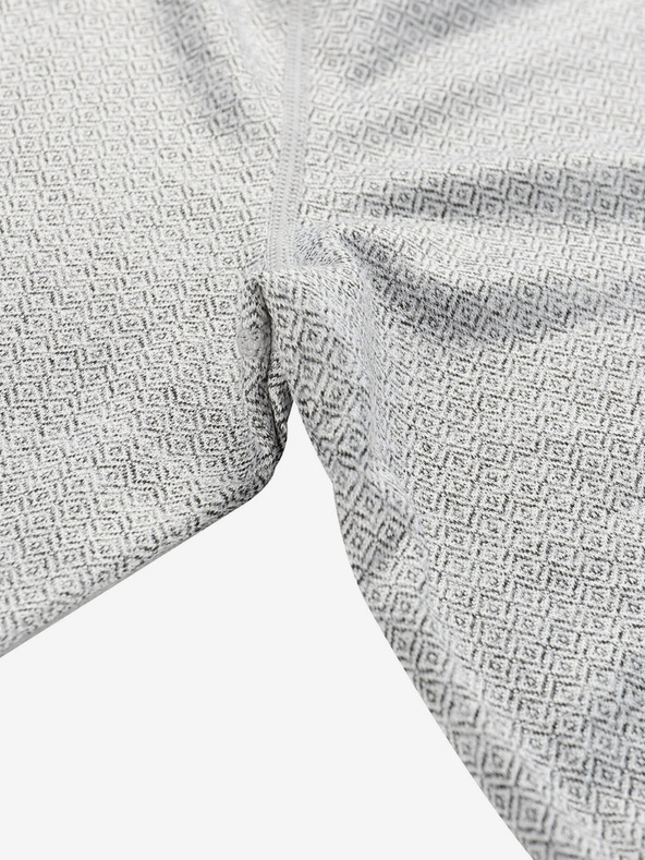 ALPINE PRO Světle šedé pánské žíhané tričko ALPINE PRO Wenp