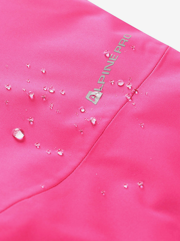 ALPINE PRO Tmavě růžové holčičí lyžařské kalhoty s membránou ptx ALPINE PRO Osago