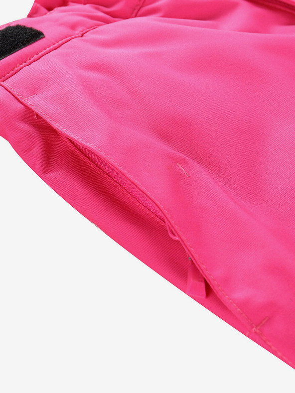 ALPINE PRO Tmavě růžové holčičí lyžařské kalhoty s membránou ptx ALPINE PRO Osago