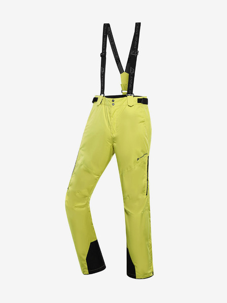 ALPINE PRO Světle zelené pánské lyžařské kalhoty s membránou PTX ALPINE PRO Osag