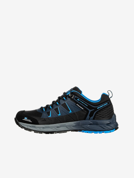 ALPINE PRO Černé pánské outdoorové boty s membránou PTX ALPINE PRO Kerince