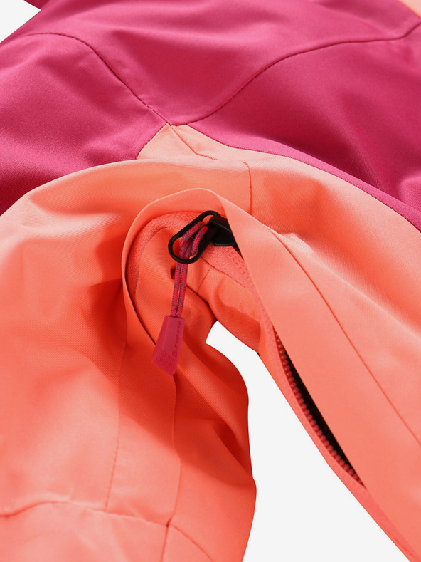 ALPINE PRO Oranžovo-růžová holčičí lyžařská bunda s membránou PTX ALPINE PRO Reamo