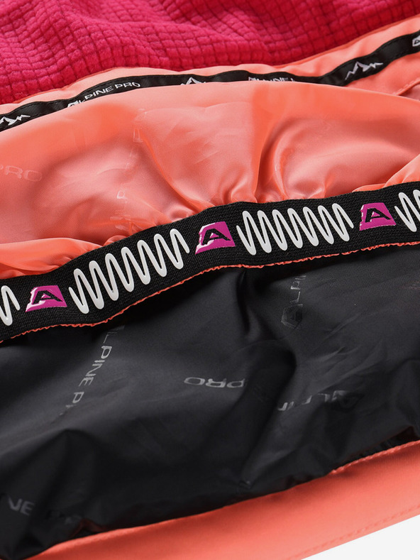 ALPINE PRO Oranžovo-růžová holčičí lyžařská bunda s membránou PTX ALPINE PRO Reamo