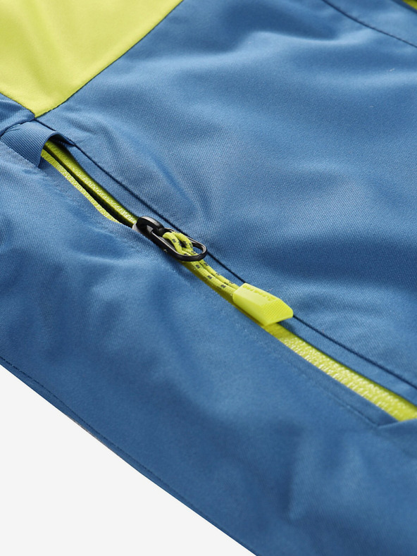 ALPINE PRO Modro-zelená dětská lyžařská bunda s membránou PTX ALPINE PRO Reamo