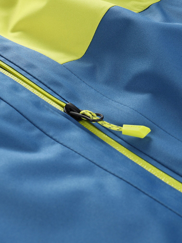 ALPINE PRO Modro-zelená dětská lyžařská bunda s membránou PTX ALPINE PRO Reamo