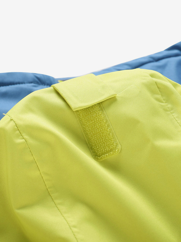 ALPINE PRO Modro-zelená dětská lyžařská bunda s membránou PTX ALPINE PRO Reamo