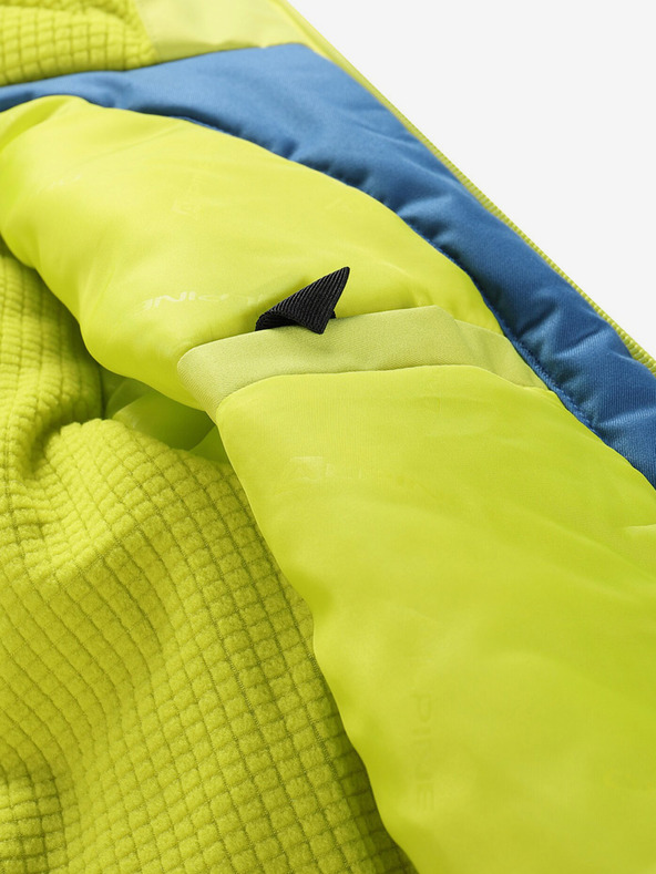 ALPINE PRO Modro-zelená dětská lyžařská bunda s membránou PTX ALPINE PRO Reamo