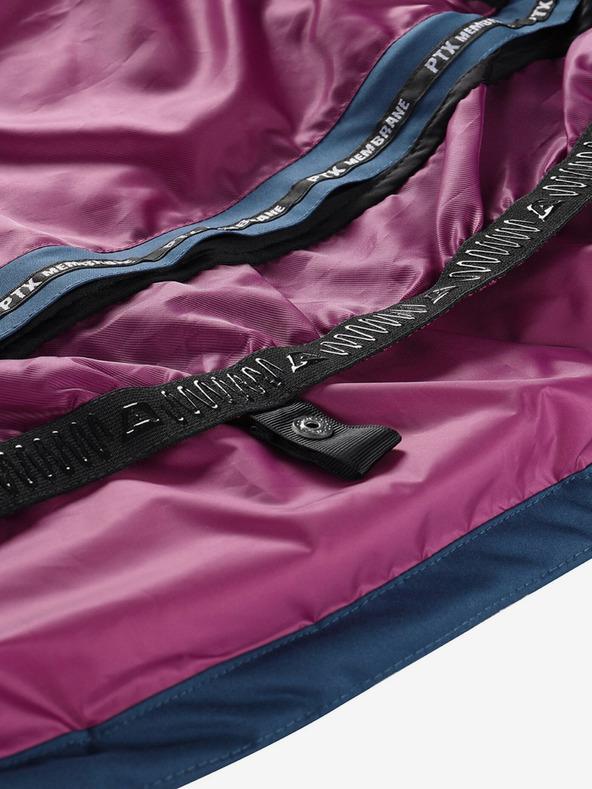 ALPINE PRO Modro-bílá dámská péřová lyžařská bunda s membránou PTX ALPINE PRO Feedra