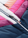 ALPINE PRO Modro-bílá dámská péřová lyžařská bunda s membránou PTX ALPINE PRO Feedra
