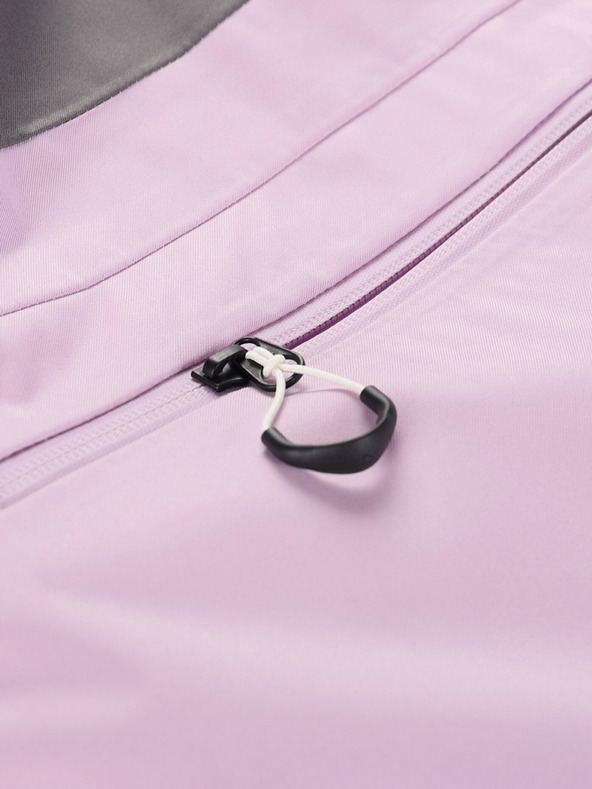 ALPINE PRO Šedo-fialová dámská lyžařská bunda s membránou PTX ALPINE PRO Uzera