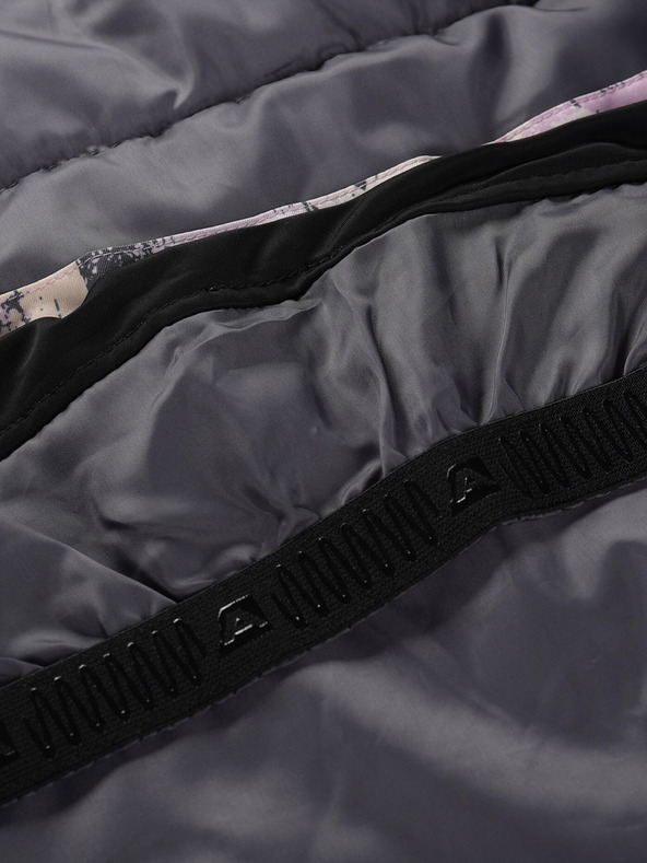 ALPINE PRO Šedo-fialová dámská lyžařská bunda s membránou PTX ALPINE PRO Uzera