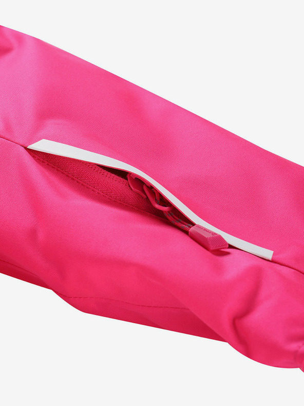 ALPINE PRO Tmavě růžová holčičí lyžařská bunda s membránou PTX ALPINE PRO Zaribo