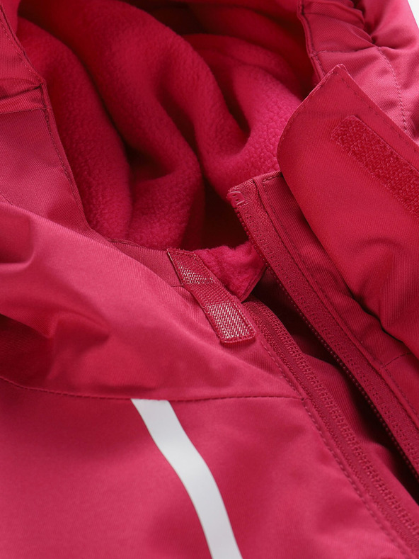 ALPINE PRO Tmavě růžová holčičí lyžařská bunda s membránou PTX ALPINE PRO Zaribo