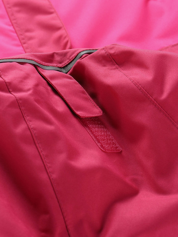 ALPINE PRO Tmavě růžová holčičí lyžařská bunda s membránou PTX ALPINE PRO Zaribo