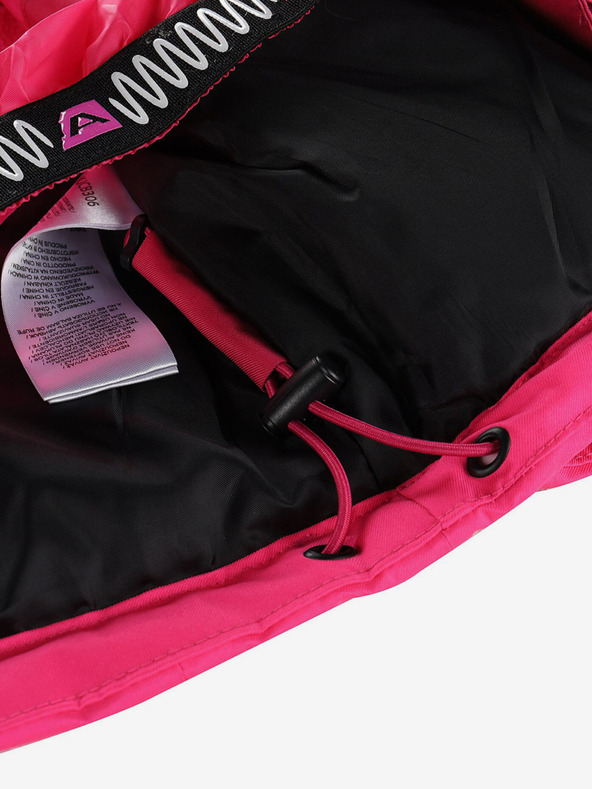 ALPINE PRO Tmavě růžová holčičí lyžařská bunda s membránou PTX ALPINE PRO Zaribo