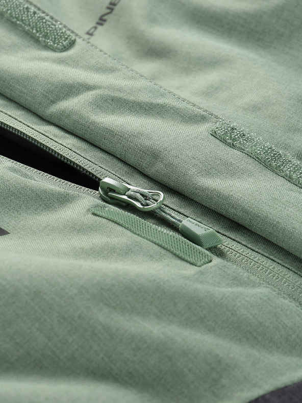 ALPINE PRO Zelená dětská lyžařská bunda s membránou PTX ALPINE PRO Zaribo