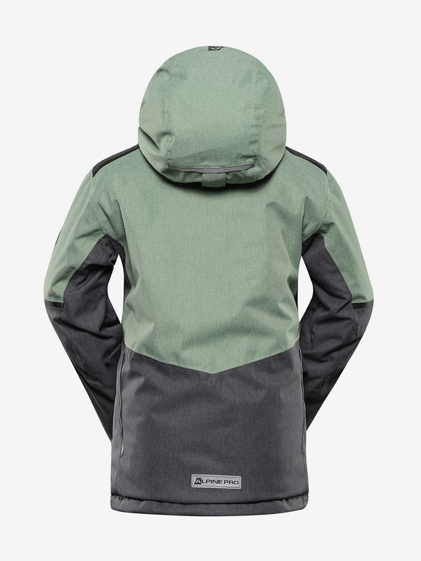 ALPINE PRO Zelená dětská lyžařská bunda s membránou PTX ALPINE PRO Zaribo