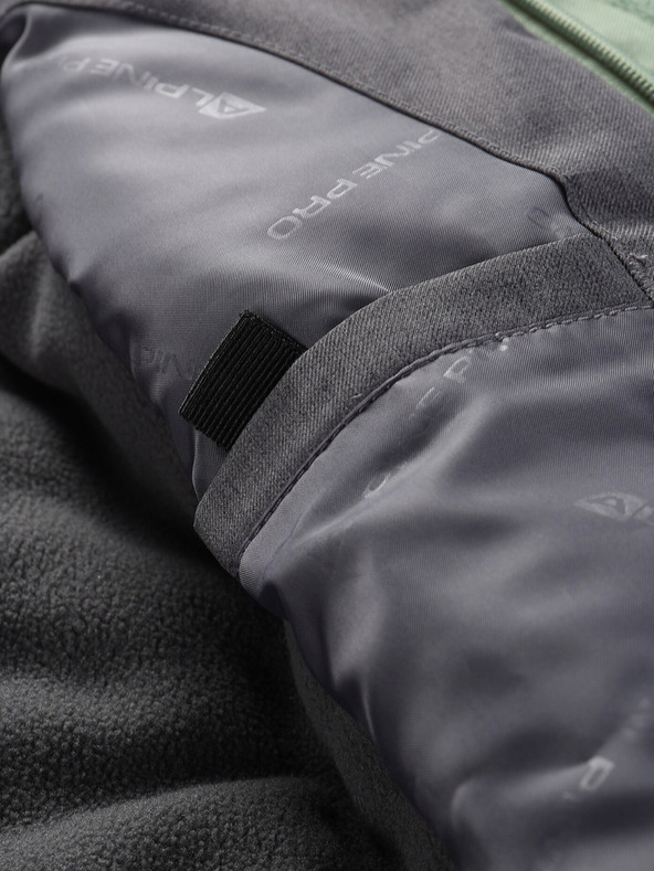 ALPINE PRO Zelená dětská lyžařská bunda s membránou PTX ALPINE PRO Zaribo