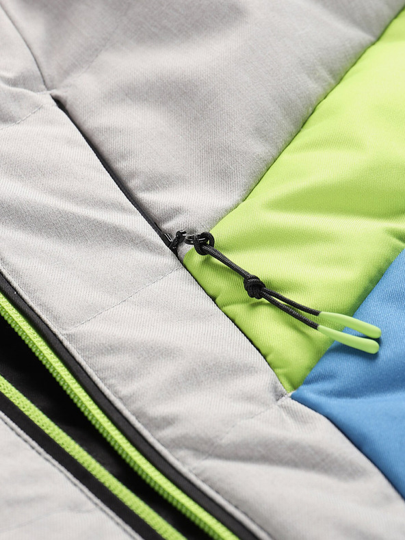 ALPINE PRO Černá pánská péřová lyžařská bunda ALPINE PRO Feedr