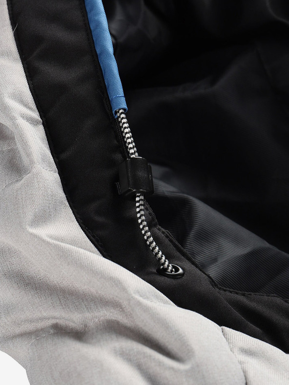 ALPINE PRO Černá pánská péřová lyžařská bunda ALPINE PRO Feedr