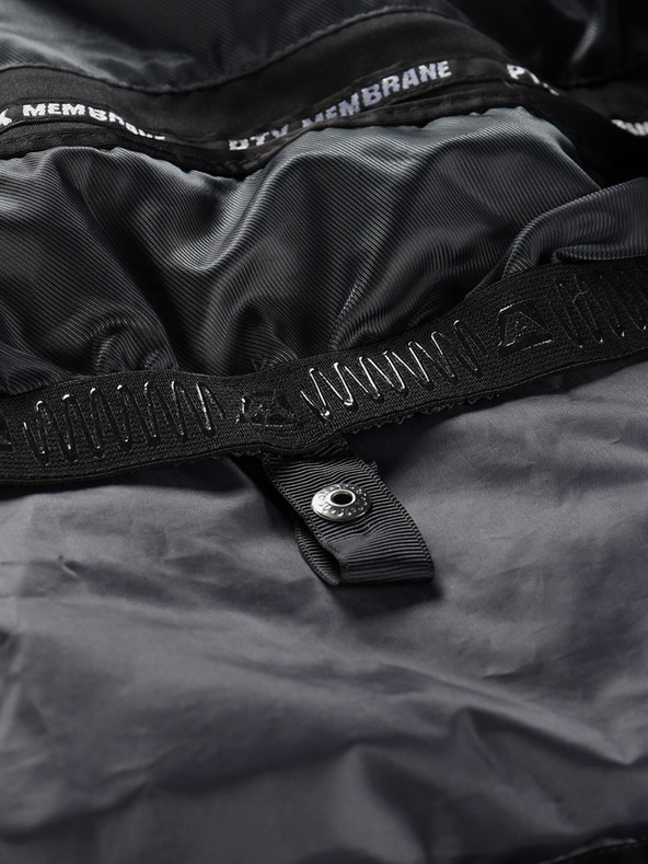 ALPINE PRO Černá pánská péřová lyžařská bunda ALPINE PRO Feedr