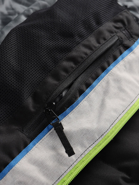 ALPINE PRO Černá pánská péřová lyžařská bunda ALPINE PRO Feedr