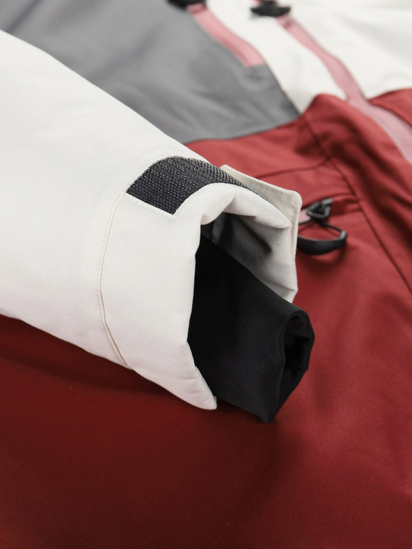 ALPINE PRO Vínová pánská lyžařská bunda ALPINE PRO Uzer