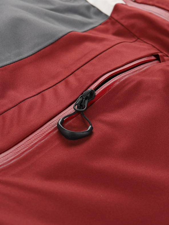 ALPINE PRO Vínová pánská lyžařská bunda ALPINE PRO Uzer