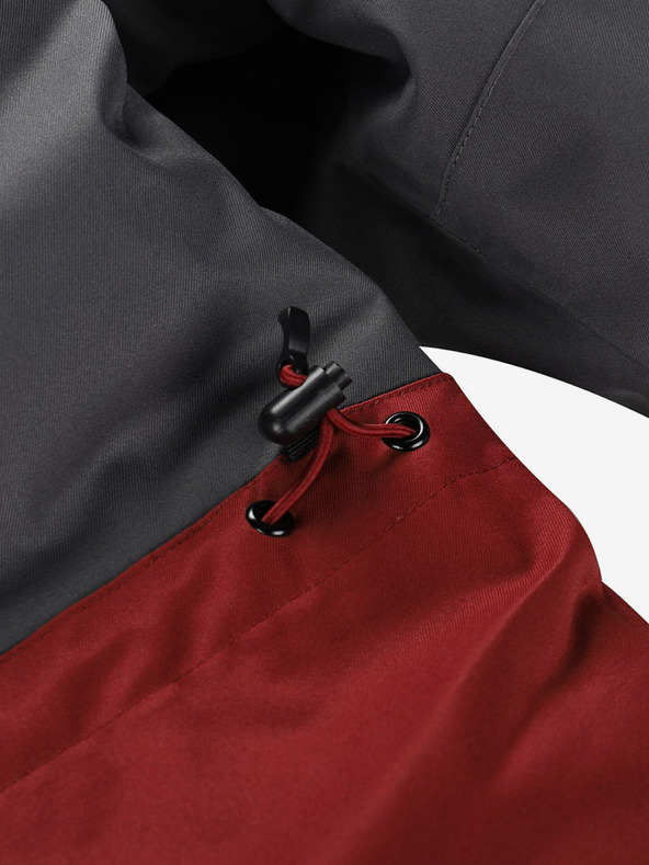 ALPINE PRO Vínová pánská lyžařská bunda ALPINE PRO Uzer