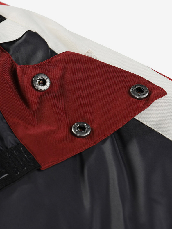 ALPINE PRO Vínová pánská lyžařská bunda ALPINE PRO Uzer