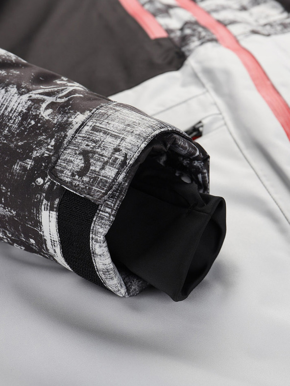 ALPINE PRO Šedá pánská lyžařská bunda ALPINE PRO Uzer