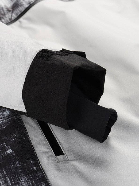 ALPINE PRO Šedá pánská lyžařská bunda ALPINE PRO Omeq