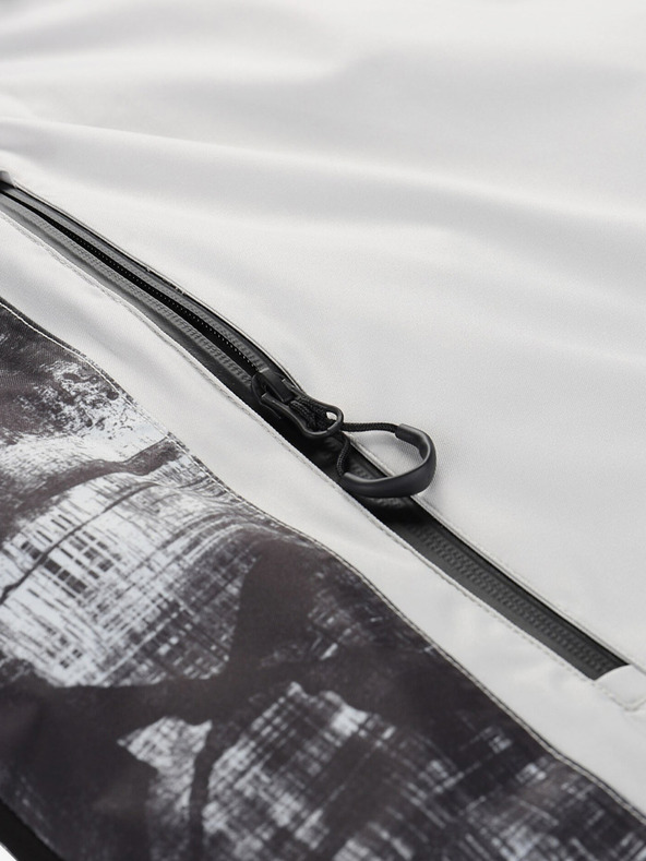 ALPINE PRO Šedá pánská lyžařská bunda ALPINE PRO Omeq