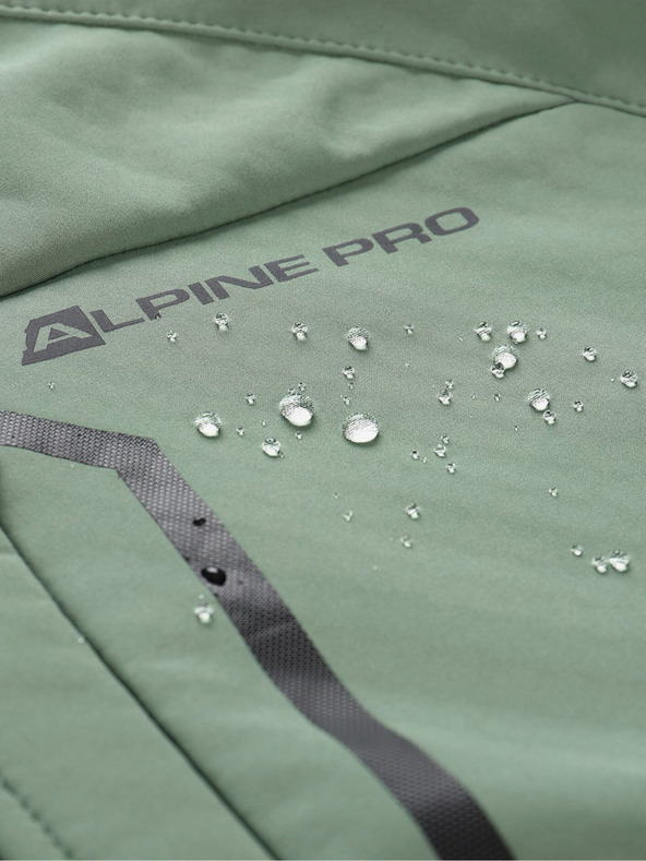 ALPINE PRO Zelená pánská softshellová bunda ALPINE PRO Hoor