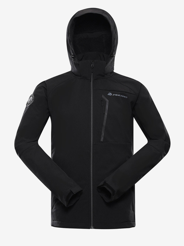 ALPINE PRO Černá pánská softshellová bunda ALPINE PRO Hoor