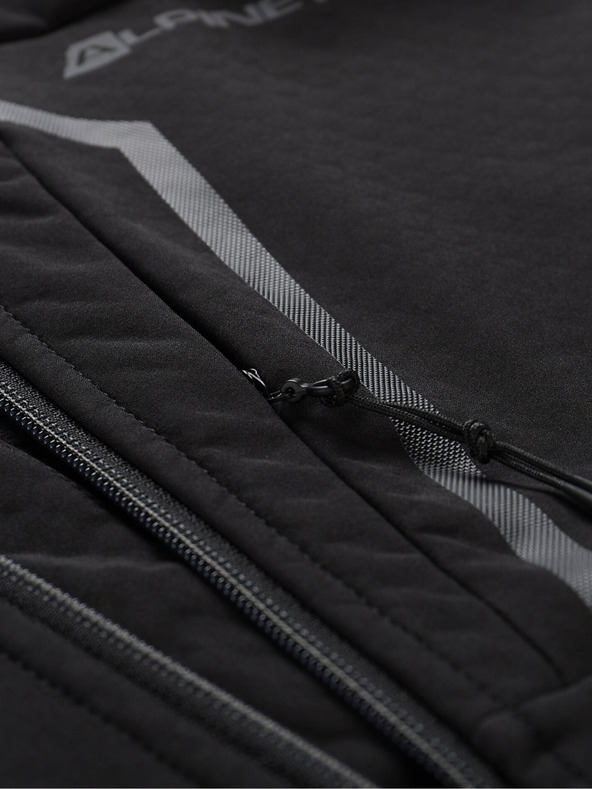 ALPINE PRO Černá pánská softshellová bunda ALPINE PRO Hoor