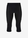 Kilpi Černé pánské běžecké 3/4 legíny Kilpi TERRY-M