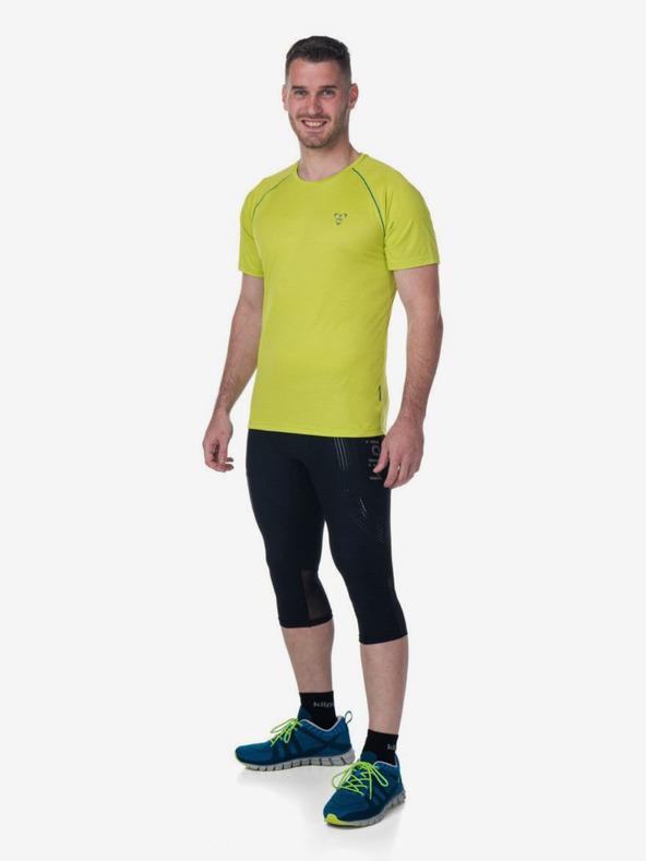Kilpi Černé pánské běžecké 3/4 legíny Kilpi TERRY-M