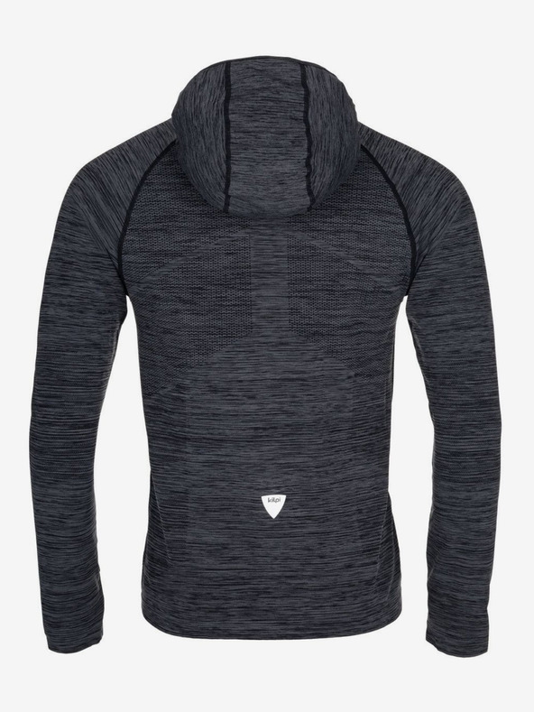 Kilpi Tmavě šedá pánská žíhaná mikina Kilpi HADSON-U