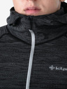 Kilpi Tmavě šedá pánská žíhaná mikina Kilpi HADSON-U