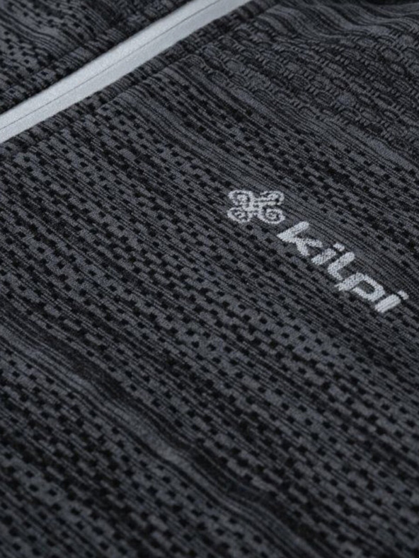 Kilpi Tmavě šedá pánská žíhaná mikina Kilpi HADSON-U