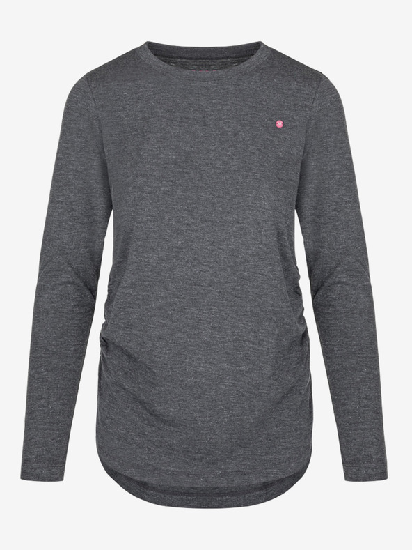 Loap Tmavě šedé dámské triko LOAP Baxana