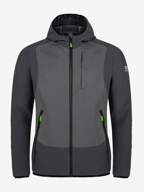 Loap Tmavě šedá pánská sportovní bunda LOAP Urelon